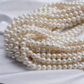 9-10mm de largeur de perles de perles d&#39;eau douce naturelles cultivées Zhuji rondes
